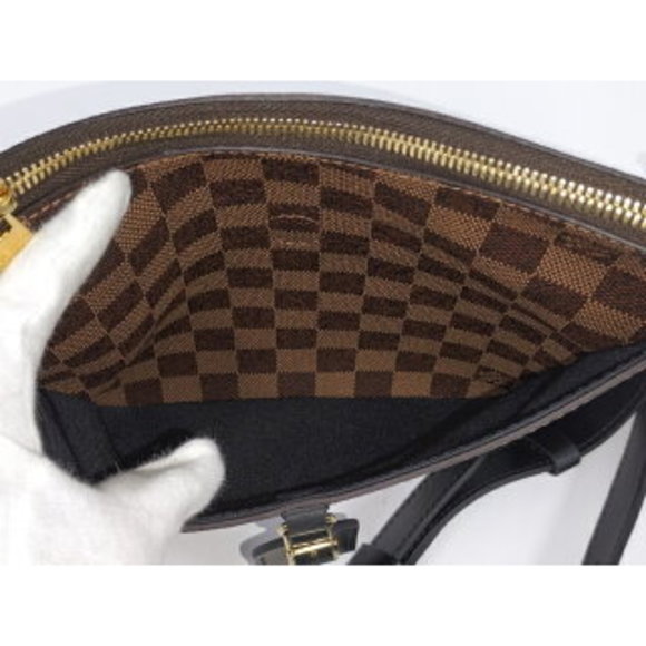 Louis Vuitton Odeon NM PM Damier Leather Shoulder Bag Ebene Brown - Picture 7 of 9